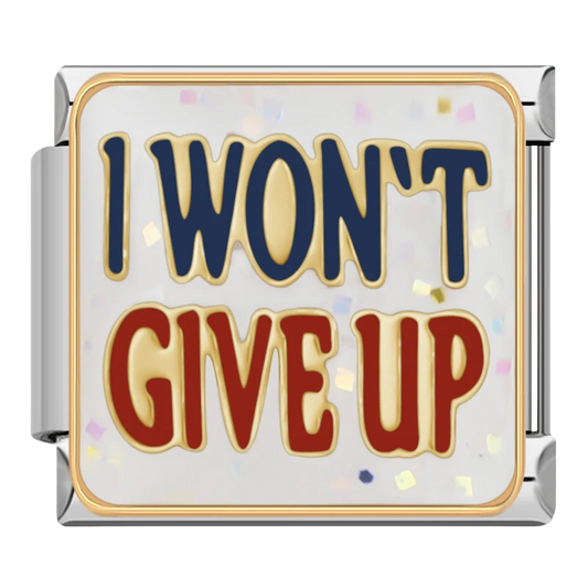"I won't give up"